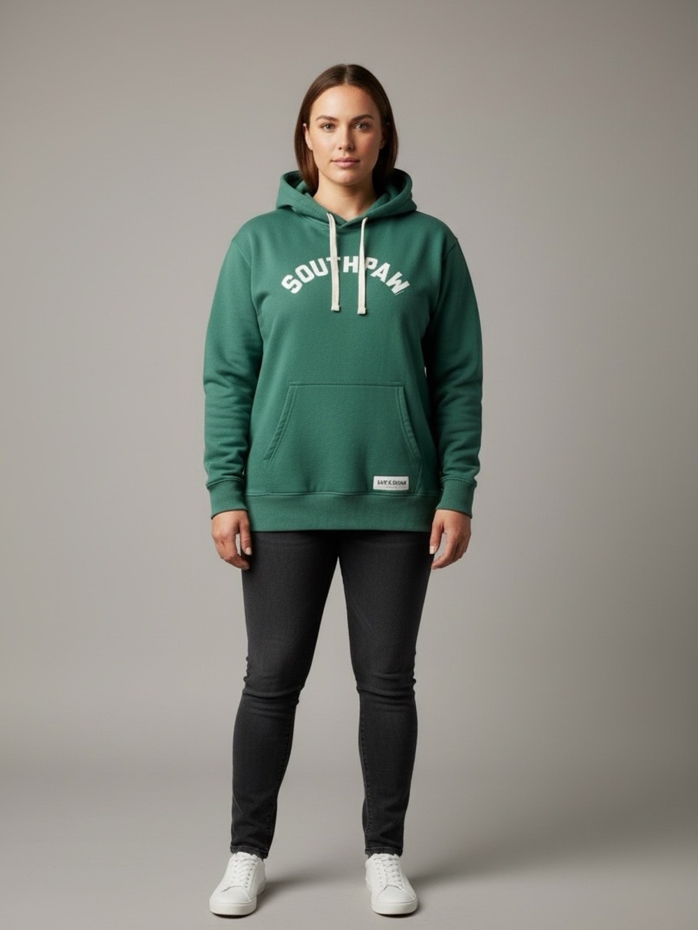 Life is Good Womens XXL Hoodie Green “Southpaw” Cotton Pullover Sweatshirt 2XL